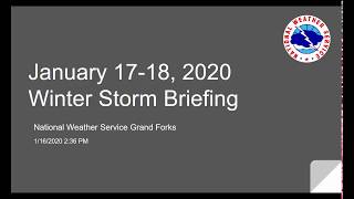 Thursday Afternoon Briefing for January 17th Winter Storm