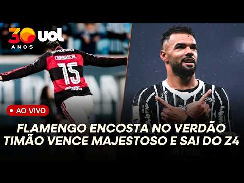 FLAMENGO GANHA E ENCOSTA NO PALMEIRAS; CORINTHIANS VENCE SÃO PAULO EM JOGO COM CONFUSÕES — football video