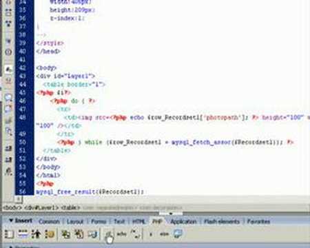 Create Photo Gallery using PHP and Dreamweaver