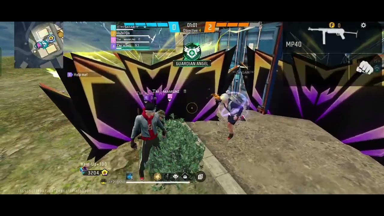 FREE Fire MAX 1VS 4 CLUTCH SHOT CS RANKED - YouTube