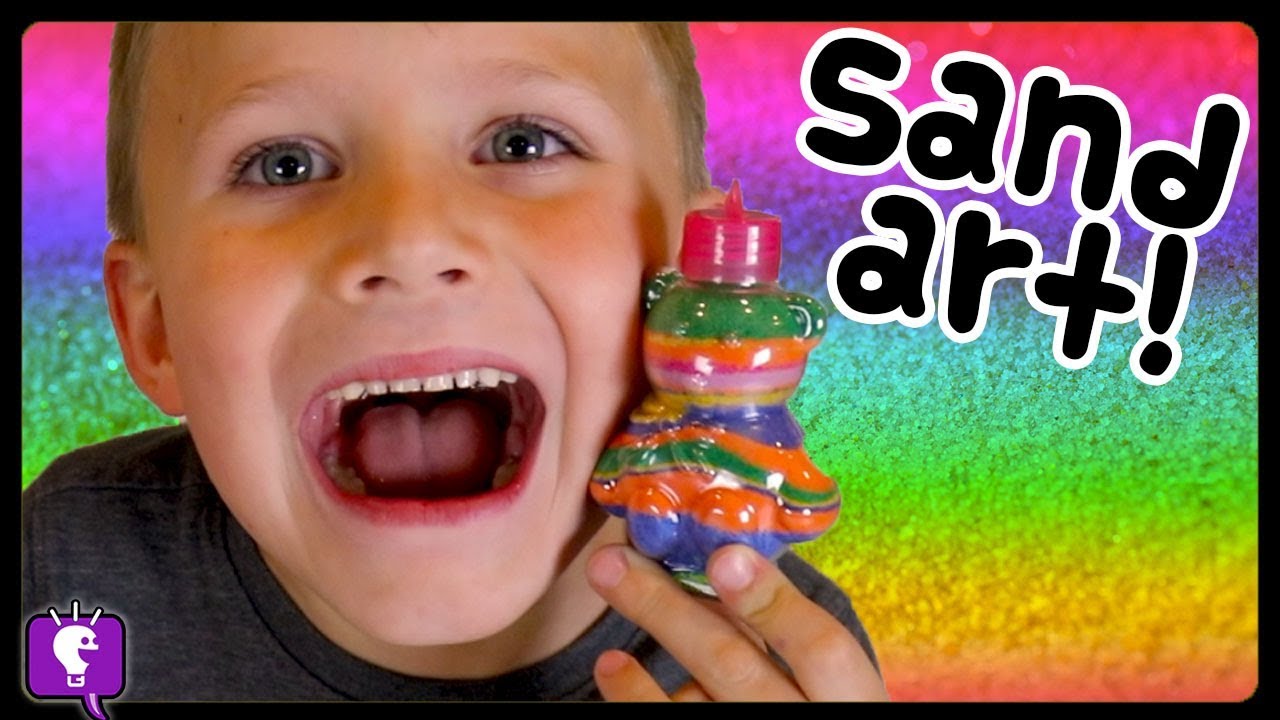 surprises ideas for boyfriend Sand GLITTER Arts and Crafts with HobbyKids! Color Layers in Fun Tubes