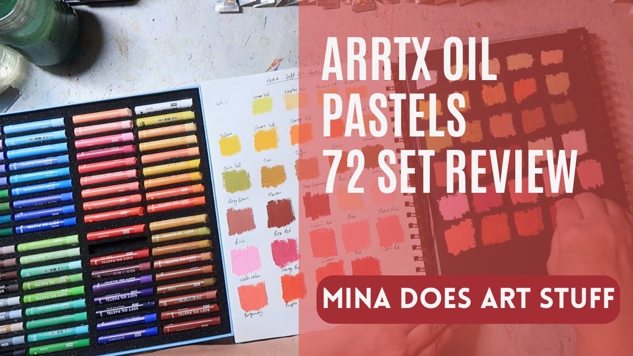Mungyo Gallery 72 Oil Pastels Unboxing Swatching and First Impressions 