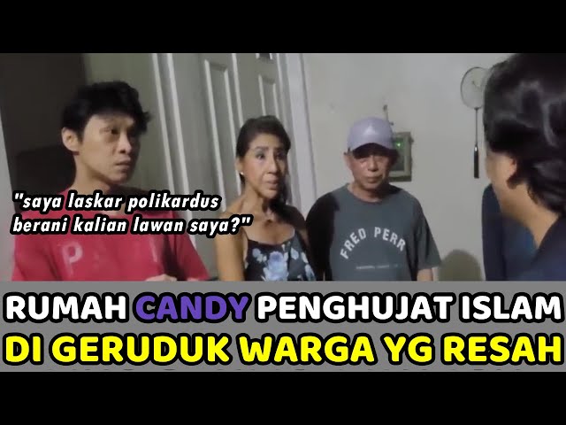 Detik2 Candy si Penghujat Islam Hampir di Amuk Warga Yang Sudah Resah dengan Aksi Bejat nya class=