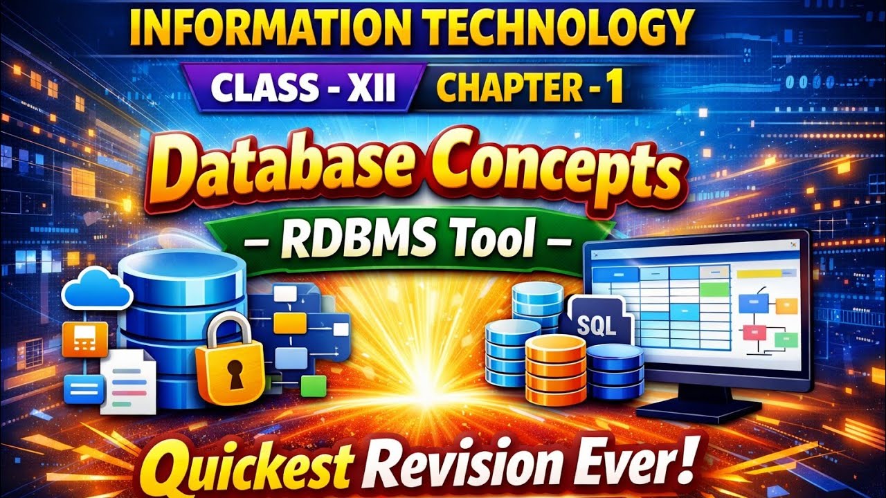 Information Technology Class 12 Chapter 1 | Database Concepts & RDBMS ...