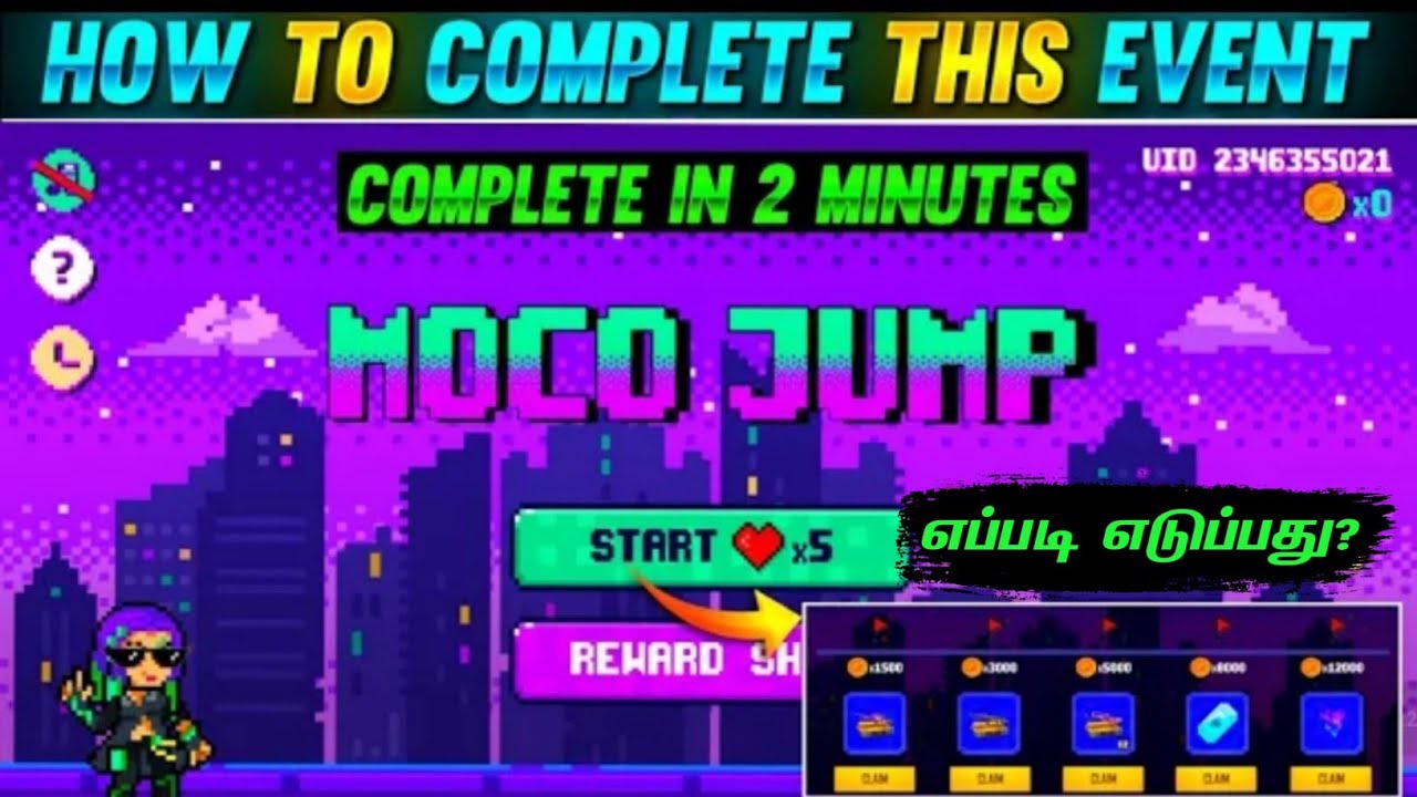 FREE FIRE MOCO JUMP EVENT FULL EXPLAIN எப்படி எடுப்பது ?/CK GAMING TAMIL