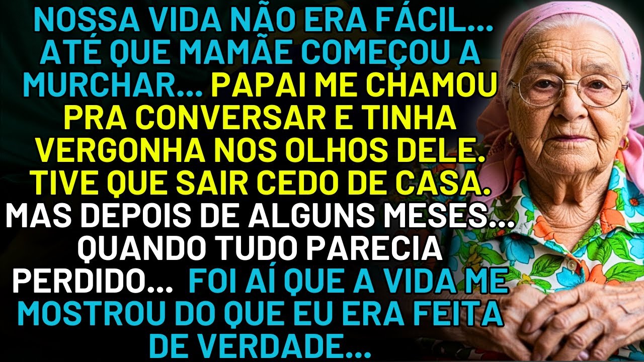 HISTÓRIA REAL DESTA AVÓ 👵💔 SAÍ DE CASA COM UMA TROUXA DE PANO... FIQUEI NA CASA DA MADRINHA..ATÉ QUE