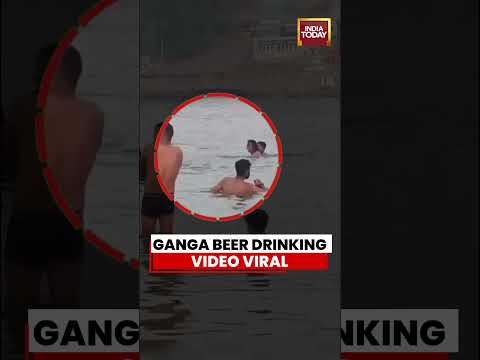 Ganga Beer Drinking Video Goes Viral Sparks Controversy and Online Debate in Varanasi #varanasi