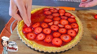 ТАРТ С ЗАВАРКОМ И КЛУБНИКОЙ.🍓 Рецепт клубничного тарта с лимонным кремом