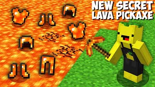 I used secret LAVA PICKAXE TO MINE LAVA AND GET RAREST ITEMS in Minecraft ! LAVA ITEMS ! screenshot 4
