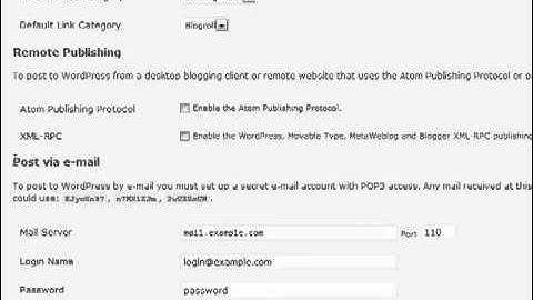 WebCraft - Wordpress Tutorial - Part 17 of 23: Settings - Writing