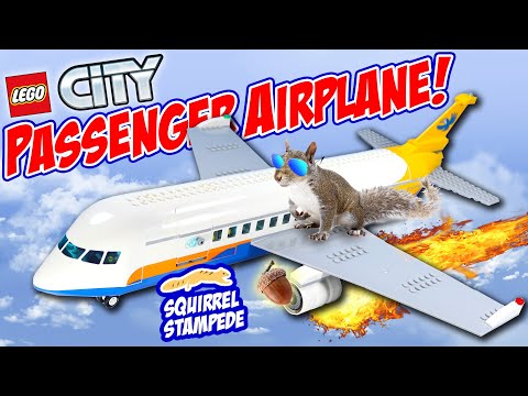 LEGO City 60262 Passenger Airplane Speed Build Review. 