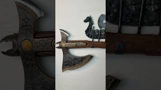 Handcrafted Leviathan Axe With Glow In The Dark Runes