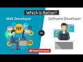 Web developer vs software developer  difference between software developer and web developer