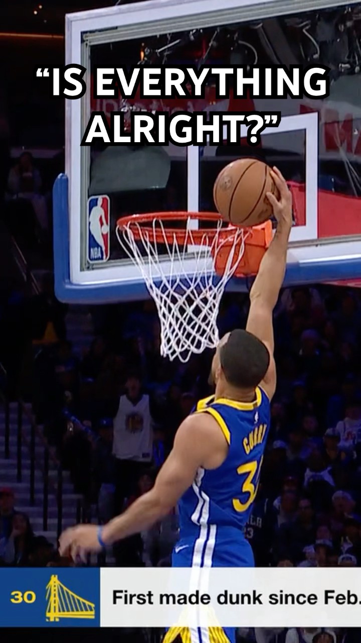 Steph Curry great wired up after his dunk