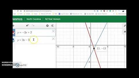 solve systems by graphing with desmos