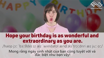 20 câu chúc mừng sinh nhật bằng tiếng Anh