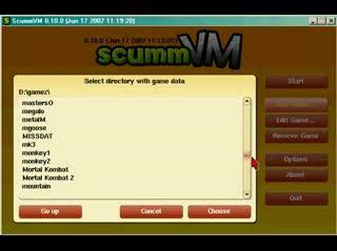 How to add a game in scumm VM