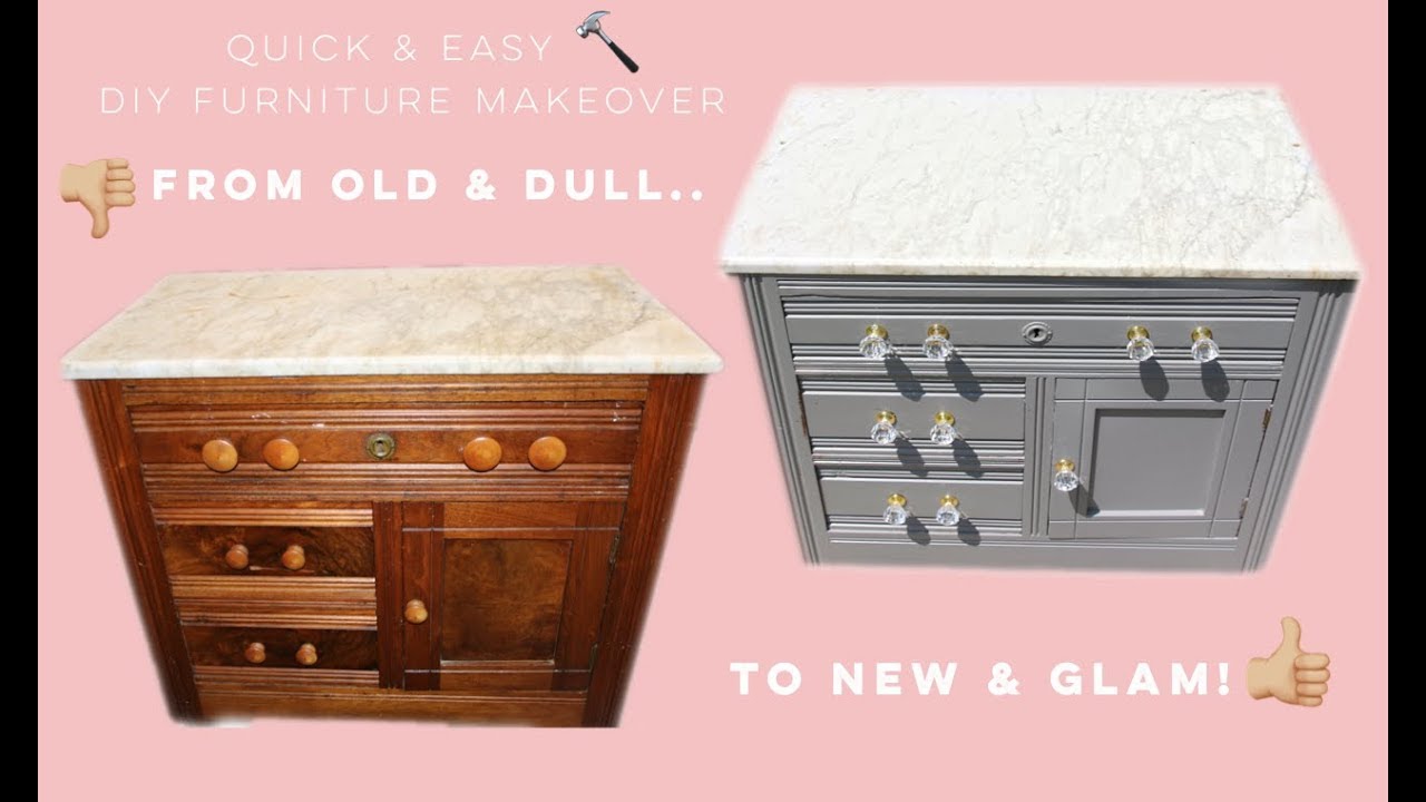 DIY FURNITURE MAKEOVER YouTube