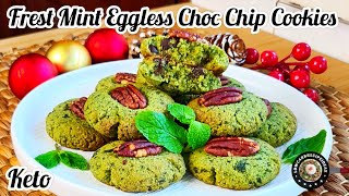 EGGLESS FRESH MINT CHOCOLATE CHIP COOKIES | KETO | SOFT, CHEWY, REFRESHING & DELICIOUS by lowcarbrecipeideas 1,575 views 5 months ago 2 minutes, 59 seconds