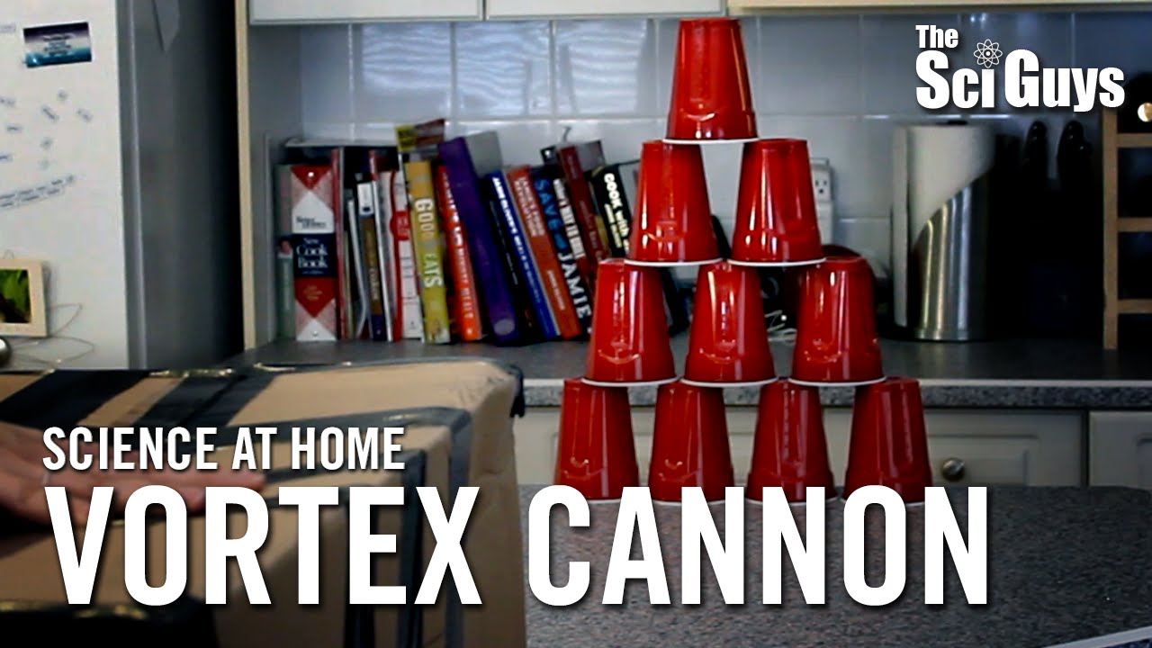 The Sci Guys Science at Home SE2 EP12 Air Vortex Cannon YouTube