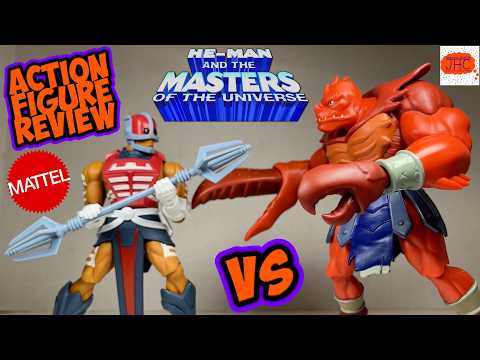 COSMIC VS. CRUSTACEAN! Zodac & Clawful: The Most Unique MOTU Duo? | 200X MOTU Origins Figure Review