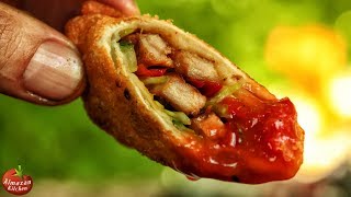 Best Spring Rolls! - EXTREME CRISP! - In the Forest from Scratch