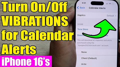 📅🔔 iPhone 16/16 Pro Max: How to Turn On/Off VIBRATIONS for Calendar Alerts