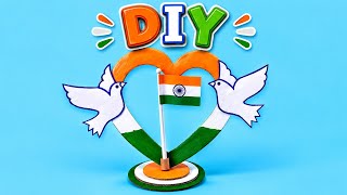 Tricolor Indian Flag|special Craft Idea💕 Independence Day Flag Making🇮🇳jai Hind🇮🇳 #diy #trending