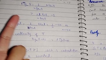 Continuous/Bounded linear operator | T is continuous on N iff T is bounded | Norm | Prove | Examples
