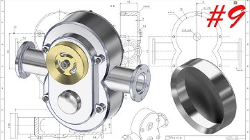 Học inventor cơ bản: Vẽ máy bơm bằng inventor - Part 9