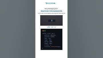 🗑️ Smooth Delete Button Animation! 🚀