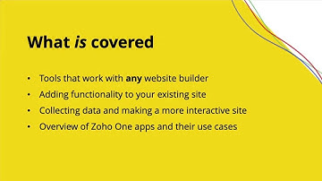 Enhance Your Website with Zoho One (Recorded Webinar)