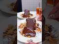 罪深いラクレットチョコを流しかけて食べる濃厚バスクチーズケーキ🍫