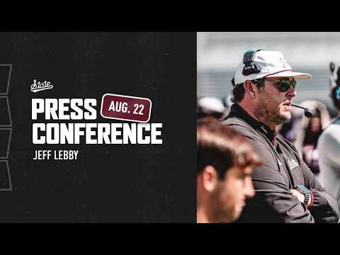 FOOTBALL | Jeff Lebby press conference - 8/22/26