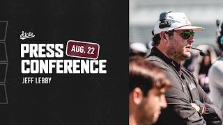 FOOTBALL | Jeff Lebby press conference - 8/22/26