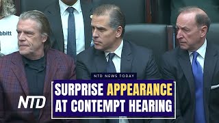 Hunter Biden Makes Surprise Visit to Contempt Hearing; 1st Impeachment Hearing for Sec. Mayorkas
