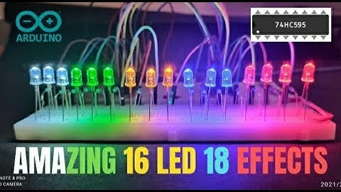 Arduino  LED Chaser With 18 Effects | Arduino LED Project