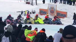 Eagle river Wisconsin snowmobile derby 2018