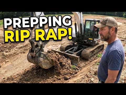 New Pond Build Update: Prepping the New Boat Channel for Rip Rap!