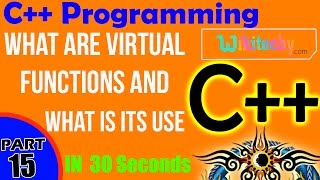 What are Virtual Functions and What is its Use | C++ Interview Questions and answers