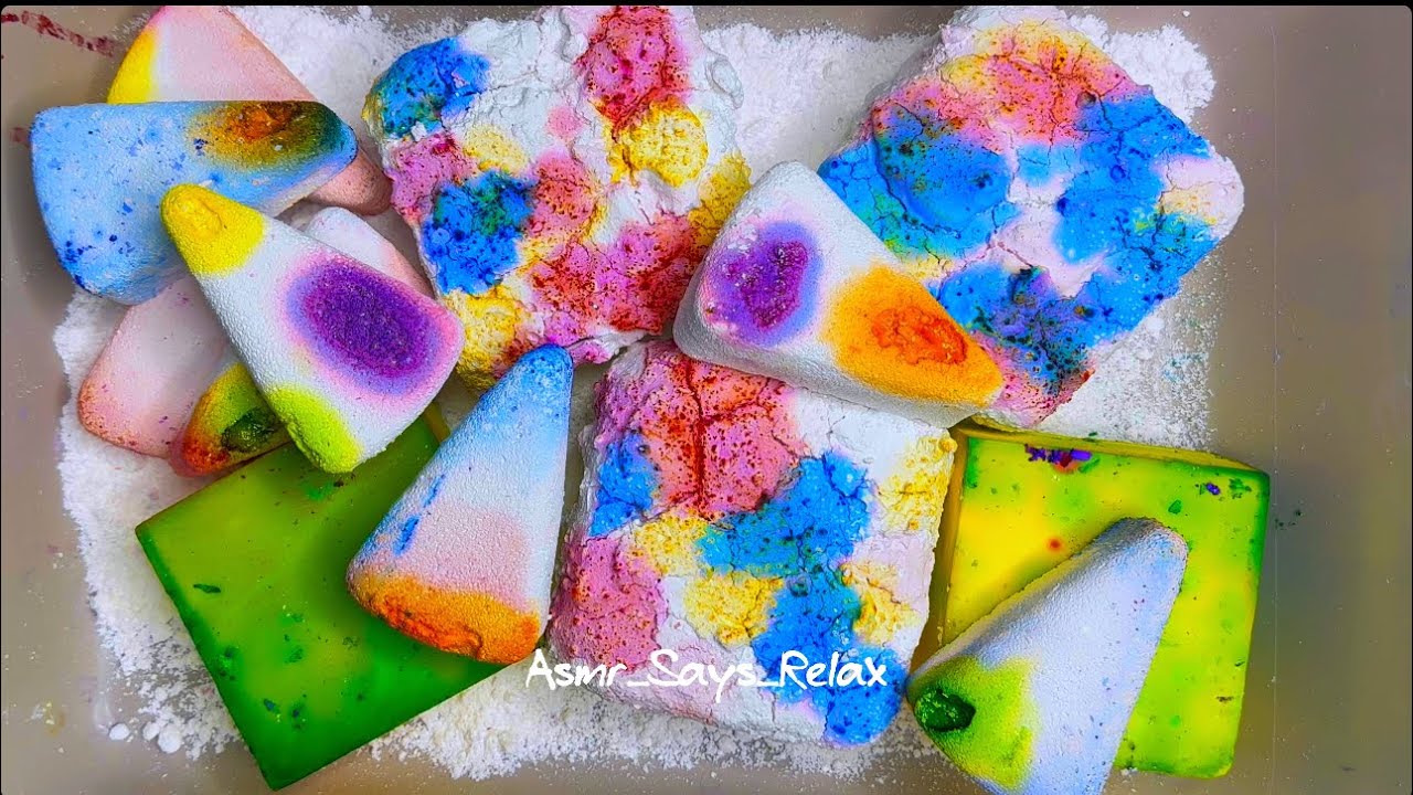 ASMR | Pasted And Dyed Gym Chalk | Triangle Reforms - YouTube