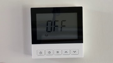 Infracomfort SAS920FHL-7-WIFI Thermostat Programming