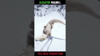 Alligator Trained to RAGDOLL / #rdr2  #shorts