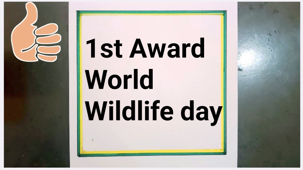 World wildlife day poster/ world wildlife day poster drawing/ world wildlife day easy drawing/