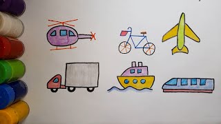 Menggambar Macam-Macam Transportasi Mudah Untuk Diikuti