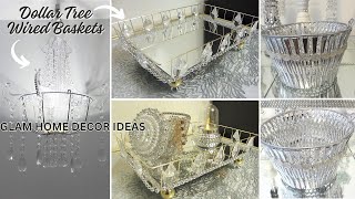 Turn Dollar Tree Wired Baskets into Glam Home Decor | Dollar Tree DIY Ideas screenshot 4