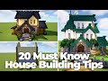 Minecraft | 20 Must Know Tips For Building Unique House Designs