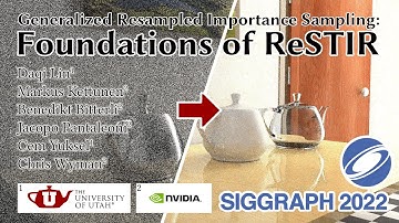 Generalized Resampled Importance Sampling: Foundations of ReSTIR - SIGGRAPH 2022 Paper Video