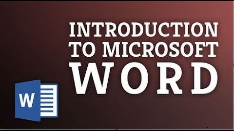 introduction to MS WORD video for Beginners | AAA COMPUTER | MS WORD