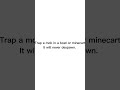 Trapping Tip #minecraft #fyp